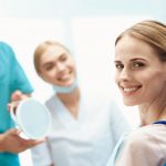 The patient asks the dentist for the right treatment regarding the structure of her teeth.